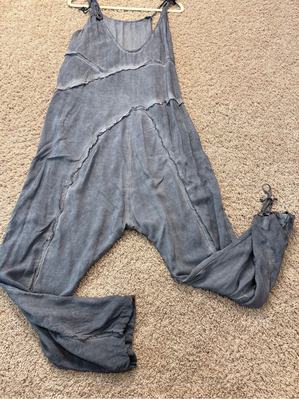 NWOT Free People Slouchy Relaxed Act Natural Shapeless Harem Romper One Piece XS - Picture 4 of 16